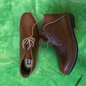 Men's Brown Leather Brogue Boots